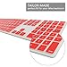 Allinside Red Keyboard Cover for iMac Wired USB Keyboard A1243 MB110LL/B
