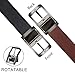 BESTKEE Belt for Men, Men's Leather Belt Reversible and Adjustable, Genuine Leather Mens Dress Belt with Rotated Buckle