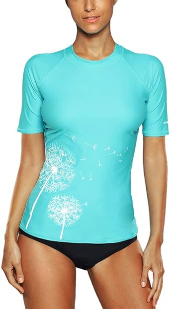 women's swim shirt and shorts