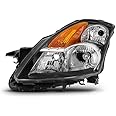 AKKON - For 07-09 Altima 4 Doors Sedan Halogen Type Driver Left Side Headlight Front Lamp Direct Replacement