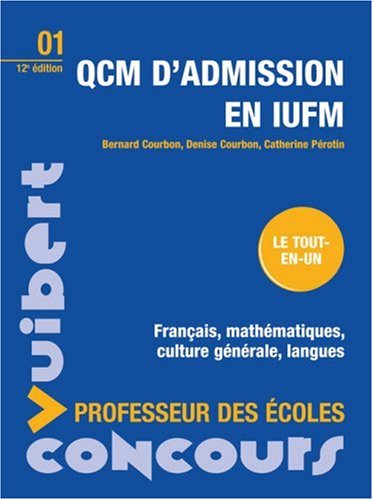 QCM d'admission en IUFM