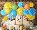 paper jazz 16pcs Parrot Tropical Birds Honeycomb Paper Pom Poms Lanterns for Wedding Birthday Summer Beach Seaside Hawaiian Luan Tiki Party Decorations Yellow Blue Green Color (Parrot kit)