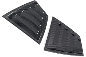 Neopaftu Rear Side Window Louvers Compatible with Subaru WRX STI 2015-2021 Scoop Shades Cover Blinds Air Vent (Carbon Fiber Style)
