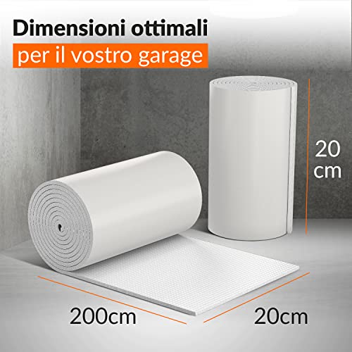 Upgrade4cars White Garage Car Wall Bumper | 2 x Adhesive Foam Panel Door Protector | Bumper Protection