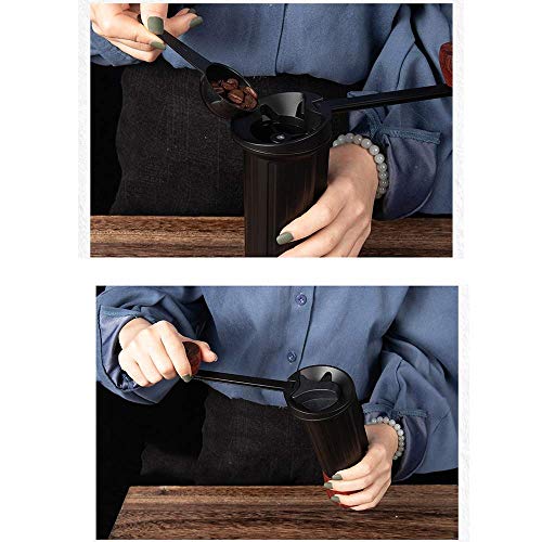 XIUYU Kaffee-Maschine, manuelle Kaffeemühle mit Edelstahl-Schleifkern Roller Getreidemühle tragbare… – Bild 4