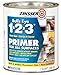 Rust-Oleum 2004 Zinsser Bulls Eye 1-2-3 White Water-Based Interior/Exterior Primer Sealer, 1-Quart by Rust-Oleum