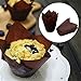 150 Pieces Tulip Baking Paper Cups, Cupcake Muffin Liners Wrappers, Baking Cups Muffin Tins Treat Cups for Weddings, Birthdays, Baby Showers,- 2.5inch (Brown, Natural and White)