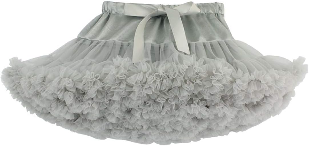 Baby Girl's Dance Tutu Discoball Pettiskirt Laye Ruffle Chiffon Dress Ballet Dance Skirt