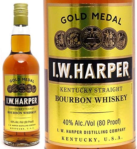 Amazon Co Jp ｉ ｗ ハーパー ゴールドメダル 700ml 正規品 バーボン Yeihgmj0 食品 飲料 お酒