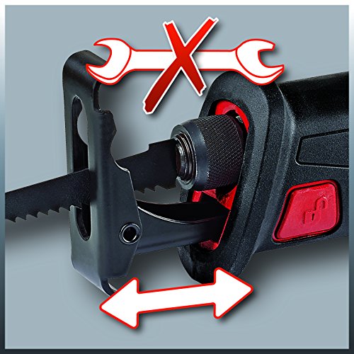 Einhell Akku Säbelsäge TE-AP 18 Li Solo Power X-Change (Lithium Ionen, 18 V, werkzeugloser Sägeblattwechsel, max. 100 mm… – Bild 5