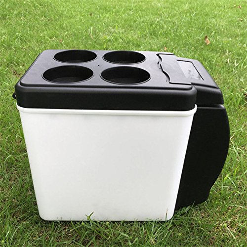 Click Here to See More Images SL&BX Mini kühlteil, Car refrigerator mini fridge car 6l12v black portable retro -fit bedroom,Office or dorm and outdoor-black 25x30x16.5cm(10x12x6inch)