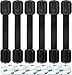 Baby Proofing Safety Cabinet Locks - Child Proof Latches for Dresser Drawer Cupboard Doors Closet Oven Refrigerator Fridge - Adjustable Childproof Straps by Oxlay - Black - 6 Pcs