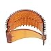 Diamond Semicircular Hair Clip Claw (Brown)