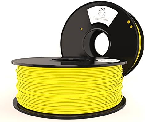 Mitus ABS Filament 1.75mm 1 kg for 3D Printing, Made in the USA, Yellow