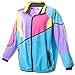 Funny Guy Mugs Gnarly 80s & 90s Retro Neon Windbreaker, X-Large