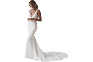 SEIM Lace Appliqued Wedding Dresses for Bride 2025 Beach Wedding Bridal Gowns for Women SE002