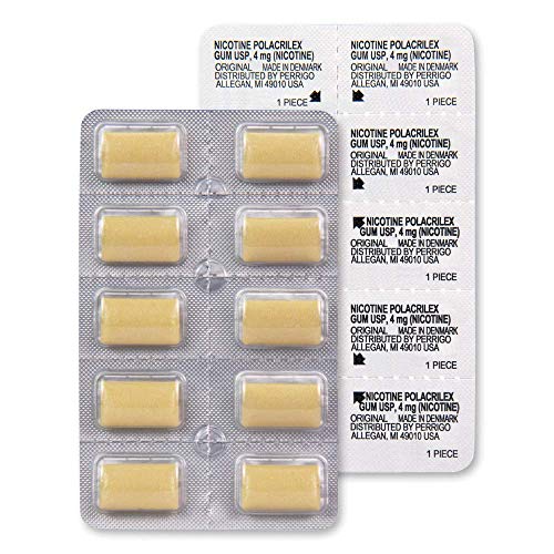 Basic Care Nicotine Polacrilex Gum, 4 mg (nicotine), Stop Smoking Aid, Original Flavor Uncoated, 220 Count