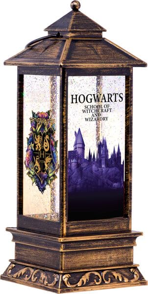 Photo 1 of **see notes**
Spoontiques Harry Potter Glitter Lantern - Hogwarts Holiday Traditional Light Up Decoration - Indoor Seasonal Festive Decor for Centerpiece, Mantle, Tabletop at Christmas (4" x 4" x 10.5")