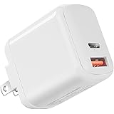 iPhone13 Charger, Deegotech 20W PD iPhone 12 Charger, Foldable Dual Port USB C Wall Charger Compatible with iPhone 13/13 Pro