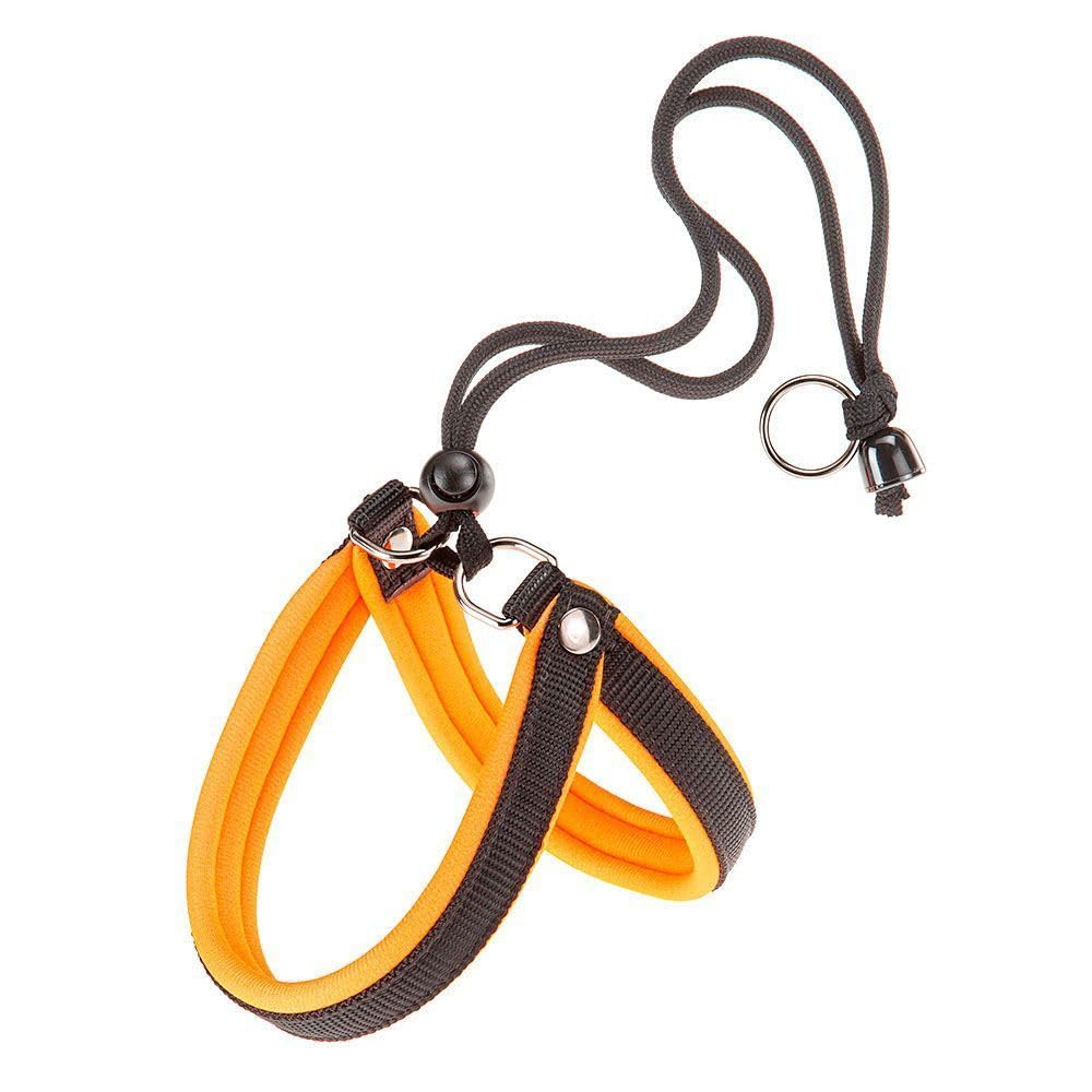 Ferplast Harness for Small Dogs AGILA FLUO 2 Dog Harness with Soft Padding, Quick and Simple Drawstring Closure System, Chest Size 32-50 cm. Orange