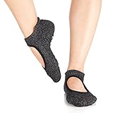 Yoga Socks Non Slip Skid Barre Ballet Pilates Grips Fitness Dance for Women by Binygo