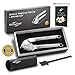 Garlic Press and Peeler Set, Stainless Steel Crusher, Ginger Mincer & Cleaning Brush - with Gift Box