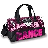 DansBags Sequin Dance Heart Duffle Bag - B842