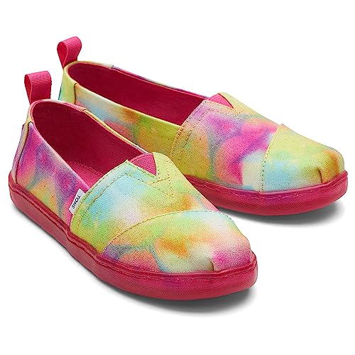 TOMS Girls Alpargata Loafer Flat, Mango Botanical