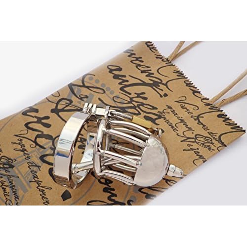 'Carloman I' , Short Chastity Device w/ Hollow Removable Optional Urethral Tube Penis Plug , Made in France. (... image