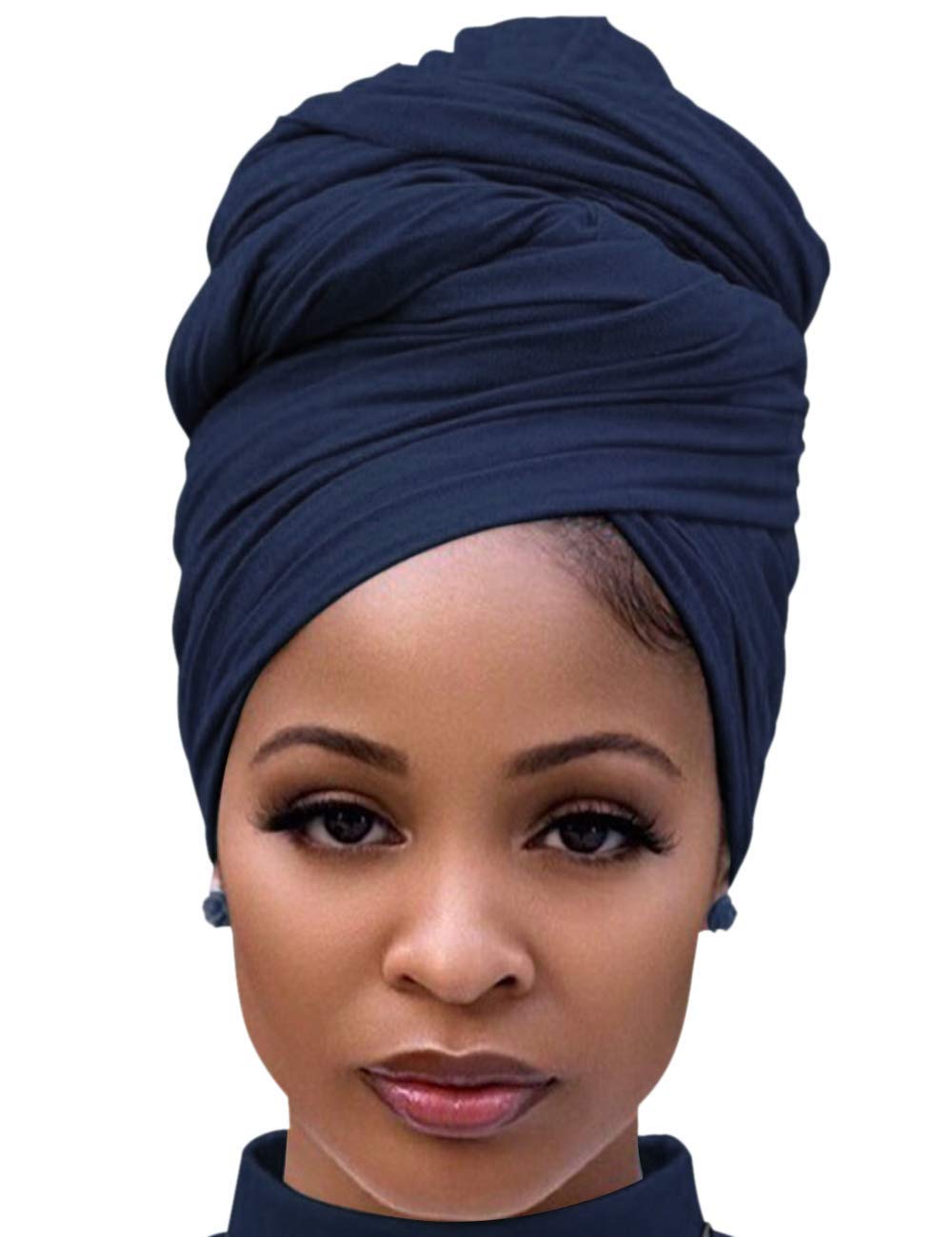 DRESHOW Hair Wrap for Black Women with Natural Hair Large Stretch Soft Edge Scarves for Braids Dreadlocks