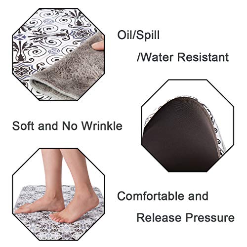 Home Queen Non Skid Anti Fatigue Comfort Rug, Waterproof Stain