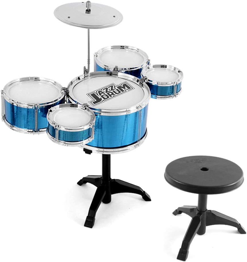 Quitd Junior Kids Drum Kit Children's Drum Set Jazz Drum Percussion Instrument Early Education Puzzle for Kid