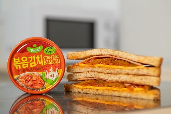 DELIEF STIR-FRIED CABBAGE KIMCHI – AUTHENTIC KOREAN CABBAGE, VEGAN, GLUTEN-FREE, SHELF-STABLE CANNED, NO PRESERVATIVES, 5.64 OZ/160 G (1 PACK)