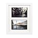 Alotpower 11x14 Picture Frame, Wall Photo Frame Wooden Collage Frame Made to Display Two 5x7 Loved Pictures with Glass Front