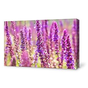 Canvas Wall Art for Living Room,Bedroom Home Artwork Paintings Romantic Lavender Ready to Hang - 12x18 inches