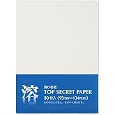 ONAO Water Soluble Paper Sheets Memo Size 4" x 5.3" (30 Sheets) Inkjet &amp; Laser Printable for Artwork, Craft, Print, Candle, Made in Japan (47366)
