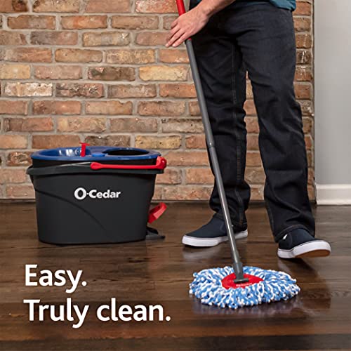 OCedar EasyWring RinseClean Microfiber Spin Mop & Bucket Floor