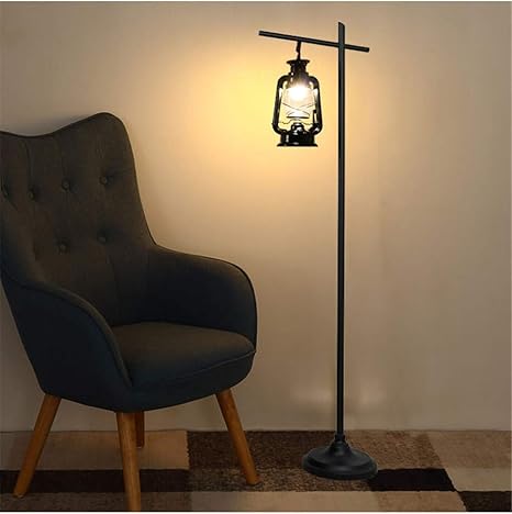 Amazon Com Lcycn American Retro Floor Lamp Lantern Light