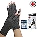 Doctor Developed Compression Gloves for Women and Men/Open-Finger Arthritis Gloves/Typing Gloves/Hand Compression Gloves for Arthritis & Carpal Tunnel, With Doctor Handbook (Grey, S)