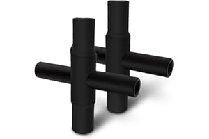 QYQRQF 4-Way Sillcock Water Shut Off Key, 2 Packs, 40 Cr Steel, Compatible with 1/4, 9/32, 5/16, 11/32 Inch Stems, Black