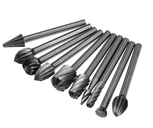 20Pcs 3mm Durable HSS Speed Steel Routing Router Bits Wood Root Carving Kits
