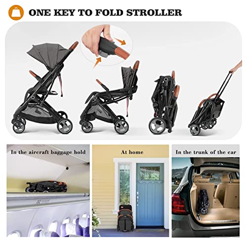 Blahoo Lightweight Baby Stroller, Folding Compact Travel Stroller for