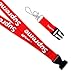 Lanyard 3 Pack, Neck Lanyard for Keys Keychains Phones Bags Accessories- Red Black and White with Quick Release Buckle. Toufftek