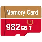 Memory Card 982GB High Speed Memory Cards 982GB Large Capacity TF Card for Cameras/Dash Cams/Smartphones/Drones Data Storage