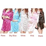 Clearance Sale! Women Intimates WEUIE Women Fashion Classic Bathrobe Pure Role-Playing Sexy Lingerie Wild Temptation (Free Size, Black)