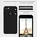 TORRAS [Love Series] iPhone 7 Case/iPhone 8 Case, Liquid Silicone Gel Rubber Shockproof Case with Soft Microfiber Cloth Lining Cushion Compatible with iPhone 7 / iPhone 8, Black
