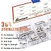 Rustark 210Pcs [#6 5/16'' to 1-1/2''] 304 Stainless Steel Flat Head Phillips Cross Wood Screw Drive Self-Drilling Screws Assortment Kit