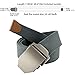 JasGood Mens Outdoor Military Style Tactical Canvas Web Belt Stainless Steel Buckle (Dark Grey)One size
