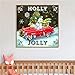HaiMay 4 Pack DIY 5D Diamond Painting Kits Full Drill Rhinestone Diamond Paintings Pictures New Style Blackboard Painting,Santa Claus and Snowman(10 x 10 inch)