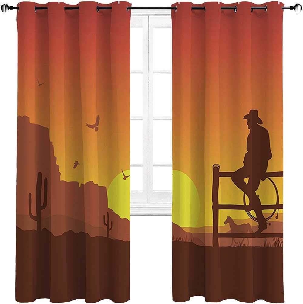 Bedroom Curtain Western Decor Soundproof Window Curtain